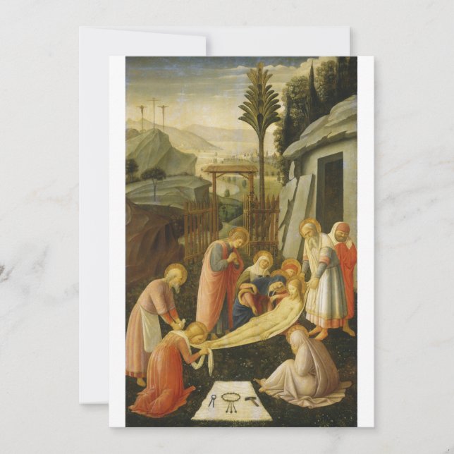 Invitation Fra Angelico - L'Entombement du Christ (Devant)