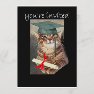 Invitation fraîche de fête de remise des diplômes
