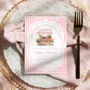 Invitation Fraîchement De La Fête des mariées De Marché Des A