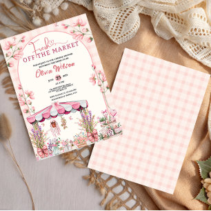 Invitation Fraîchement hors du marché Fête des mariées esthét