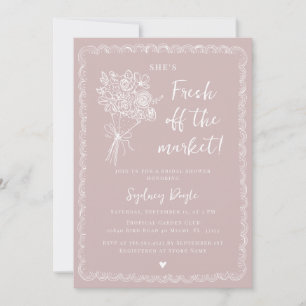 Invitation Fraîchement Sorti du Marché Réception de Mariage R