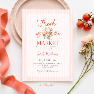 Invitation Frais Sorti du Marché : Cérémonie de Mariage