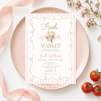 Invitation Frais Sorti du Marché Enterrement de Vie de Jeune