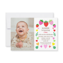 Fraise 1er fête d'anniversaire