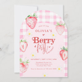 Invitation Fraise Faisy Berry Première photo Arche Anniversai