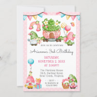 Fraise Gnome Garden Anniversaire de la petite fill