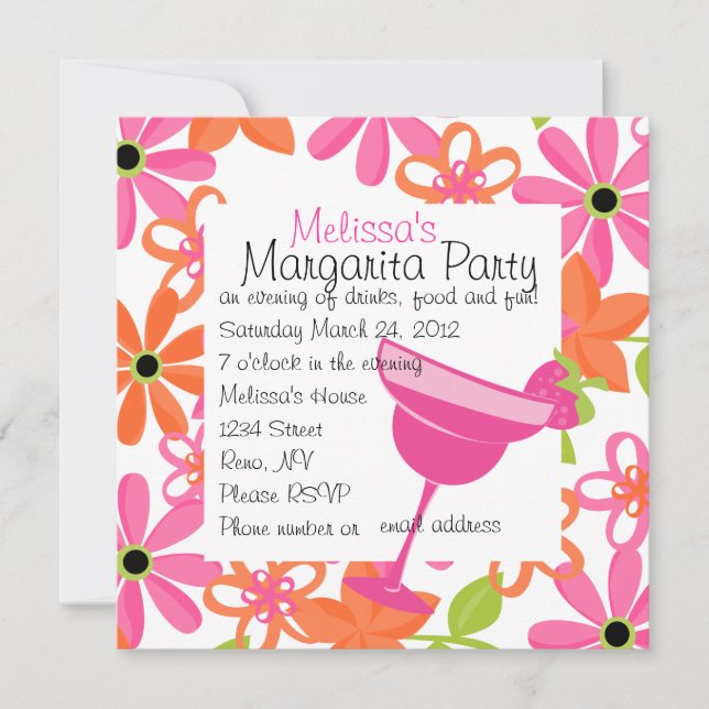 Invitation Fraise Margarita (Devant)