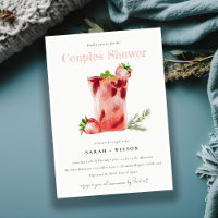 Fraise rose Margarita Cocktail Couples Douche