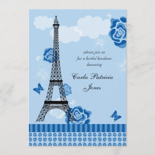Invitation française de Fête de la mariée de Tour