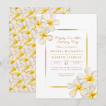 Frangipani or tropical après mariage de fête