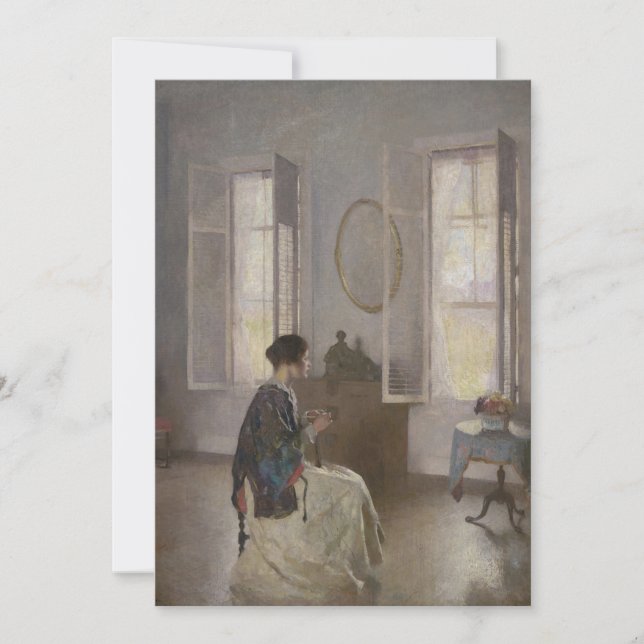 Invitation Frank Weston Benson - La fenêtre ouverte (Devant)