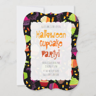 Invitation Frankencake - Cute Halloween Cupcake