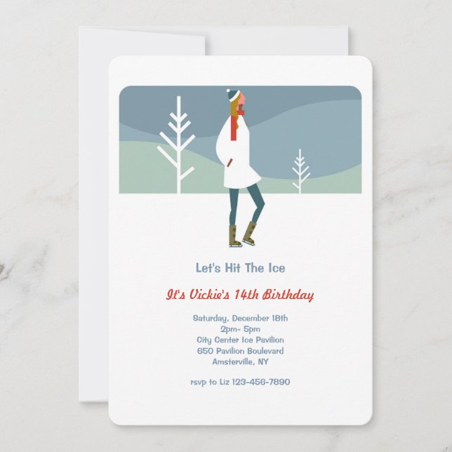 Invitation Frappe la glace ! (Devant)