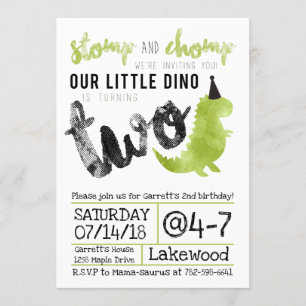 Invitation Frappez du pied et mastiquez bruyamment