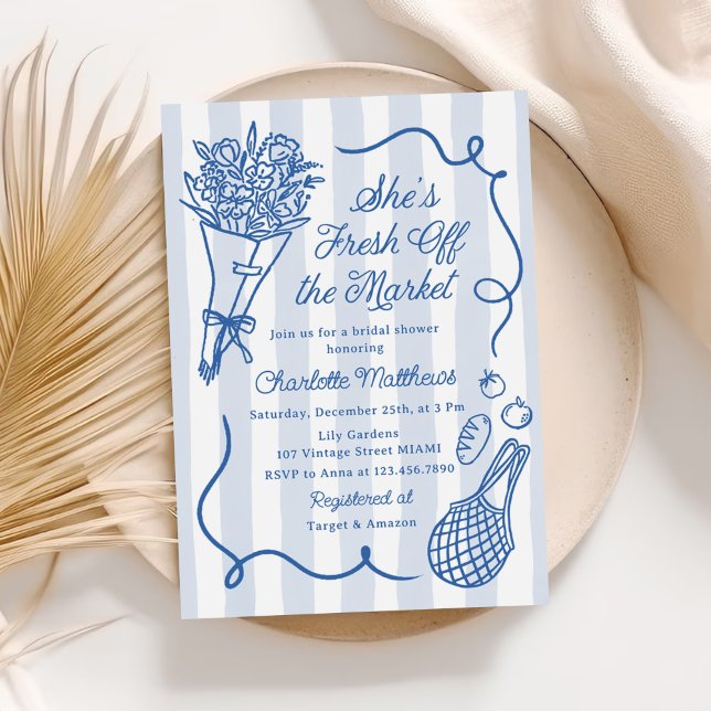 Invitation Frawn frais hors Fête des mariées du marché (Créateur téléchargé)