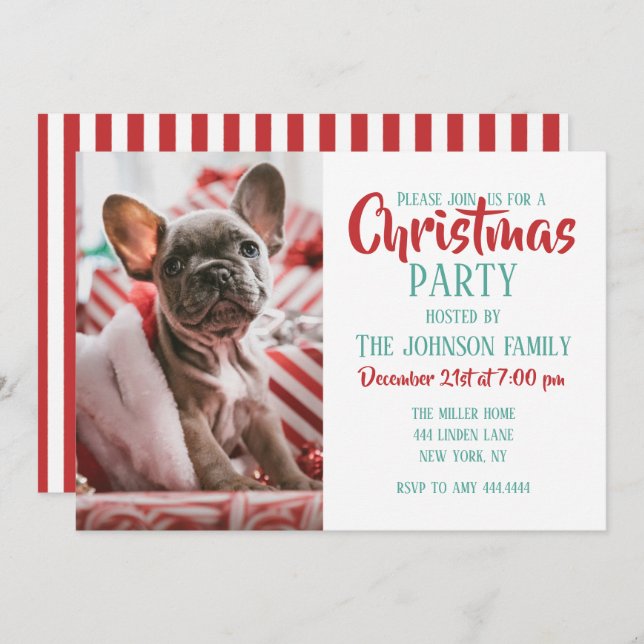 Invitation French Bulldog (Devant / Derrière)