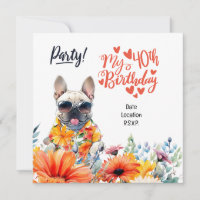 French Bulldog 40e fête d'anniversaire