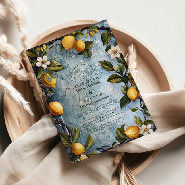 Invitation Fresh Citrus Botanical Wedding (Créateur téléchargé)