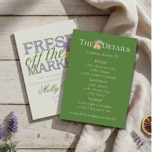 Invitation Fresh Off Market - Personnalisé Moderne Maridal