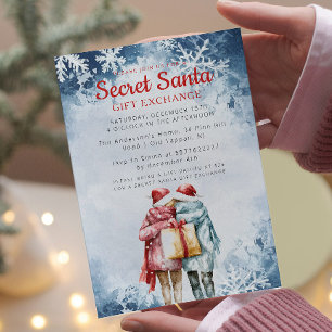 Invitation Friends I Cadeau Secret Père Noël Winter Christmas