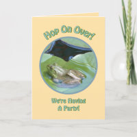 FROG ON LILY PAD-"HOP ON OVER" (PHOTOG.)