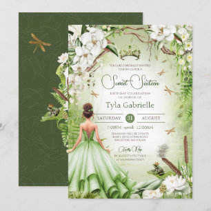Invitation Frog Prince Sweet 16 Princesse Anniversaire