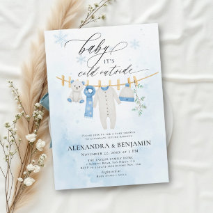 Invitation Froid à l'extérieur Vêtements d'hiver pour bébé ga