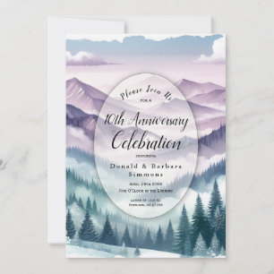 Invitation Frost de lavande à l'anniversaire de la fosse alpi