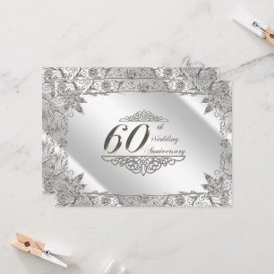Invitation Fruit 60ème Mariage de diamant Anniversaire Invita