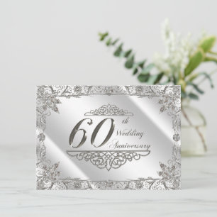 Invitation Fruit 60ème Mariage de diamant Anniversaire Invita
