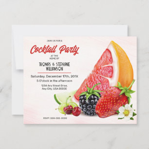 Invitation Fruit Cocktail Party