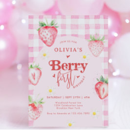 Invitation Fruit de fraise mignonne Fruit de marguerite Berry