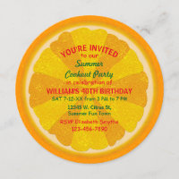Fruit Orange Slice Summer Party Cookout | Annivers