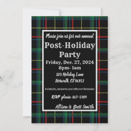 Invitation Fruitcake Plaid