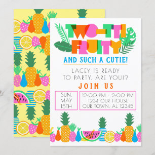 Invitation Fruité TWO-TTI & Telle Cutie!