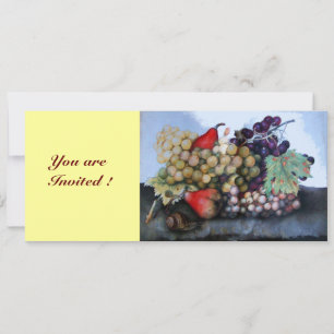 INVITATION FRUITS DE SAISON 1 - RAISONS ET PEARS