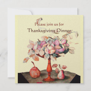 Invitation FRUITS DE SAISON 5 Thanksgiving Diner Party or