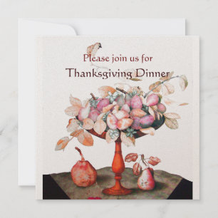 Invitation FRUITS DE SAISON 5 Thanksgiving Diner Party or