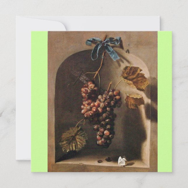 Invitation FRUITS DE SAISON - PROSPÉRITÉ, vert jaune brun (Devant)