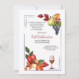 Invitation Fruits et vins
