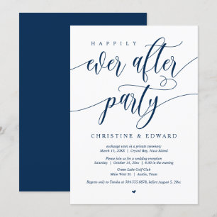 Invitation Fuite amoureuse, Fête de Mariage Heureux, Invitati