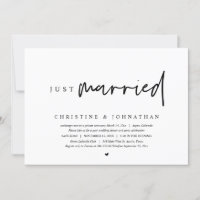 Fuite de mariage, juste mariés