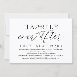 Invitation Fuite de noces, Heureux pour toujours