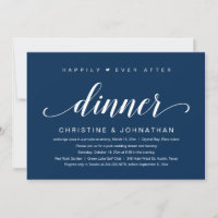 Fuite en Amour, Dîner "Heureux Pour Toujours" Invi