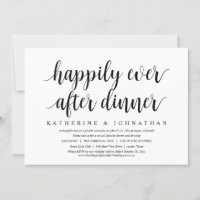 Fuite en mariage, dîner de danse pour toujours heu