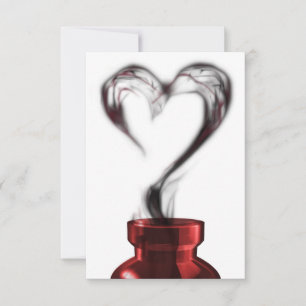 Invitation fumée de potion d'amour