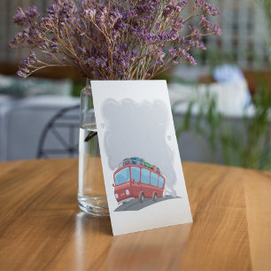 Invitation Fumée des autobus de voyage