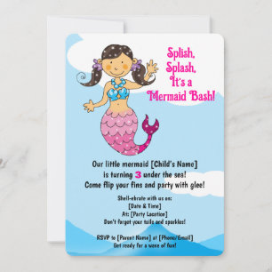 Invitation Fumée personnalisable Anniversaire Design Cheveux