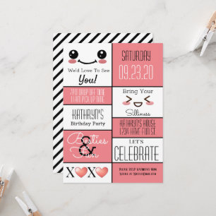 Invitation Fun Bestie's Birthday 