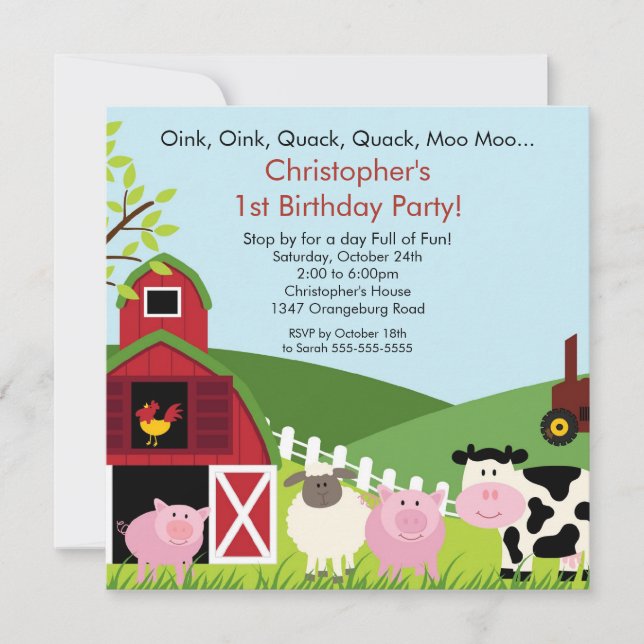 Invitation Fun Birthday Party (Devant)